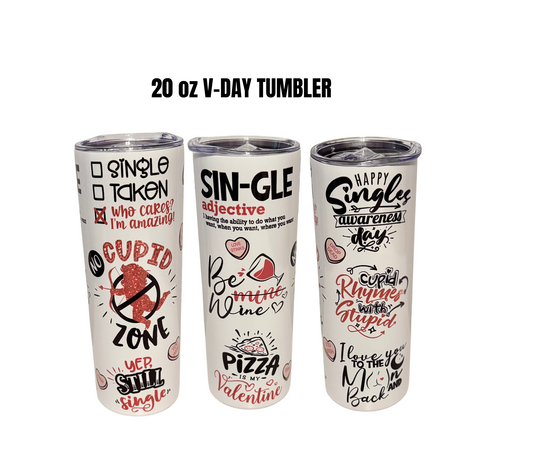 20 0Z V-DAY TUMBLER (SINGLE)